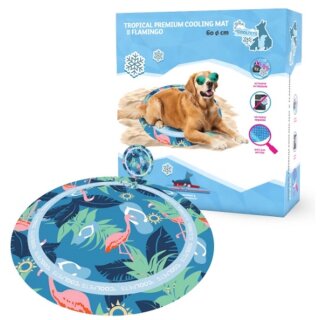Coolpets Tropical Premium Cooling Kühlmatte Flamingo