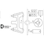 Tamiya 05989 H-Teile (Motorträger) Holiday Buggy DT02