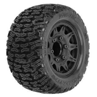 Proline 10239-10 1:10 Bonesaw F/R 2.8" MT Tires Mounted 12mm/14mm Black Raid (2)