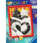 Ravensburger 25884 Malen nach Zahlen Junior: Katzen-Liebe