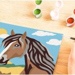 Ravensburger 25886 Malen nach Zahlen Junior: Pferd und Kätzchen