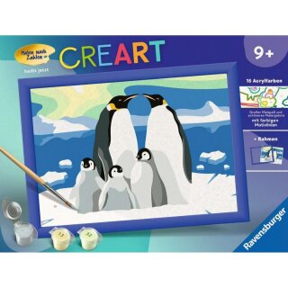 Ravensburger 25888 Malen nach Zahlen Junior: Pinguin-Familie