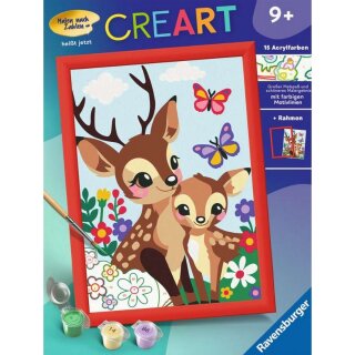 Ravensburger 25889 Malen nach Zahlen Junior: Fröhliche Hirsche