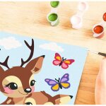 Ravensburger 25889 Malen nach Zahlen Junior: Fröhliche Hirsche