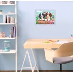 Ravensburger 25890 Malen nach Zahlen Junior: Hunde im Körbchen