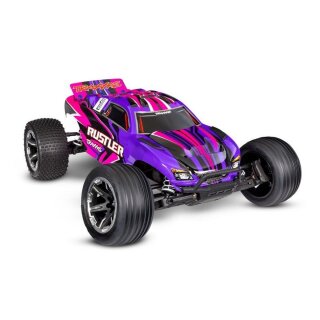 Traxxas Rustler 1:10 2WD Stadium-Truck RTR Clipless 2,4GHz pink
