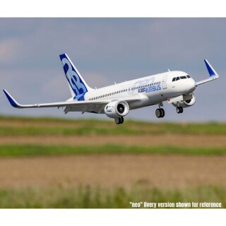 E-flite EFL-1495 Airbus A320neo 1.5m Airliner Twin 64mm EDF BNF Basic (Weiß)