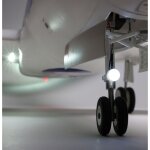 E-flite EFL-1495 Airbus A320neo 1.5m Airliner Twin 64mm EDF BNF Basic (Weiß)