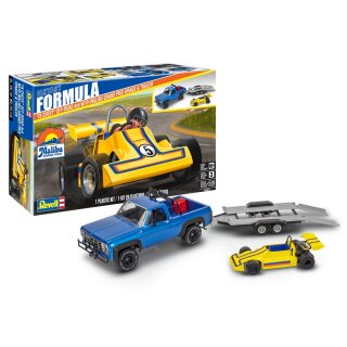 Revell 14581 1:25 78 Chevy 4x4 Pickup + Malibu GP Virage and Trailer