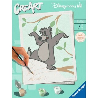 Ravensburger 25900 CreArt Malen nach Zahlen Hello Baby: Baloo