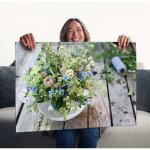 Ravensburger 01632 Puzzle Sommerlicher Wiesenstrauß mit Himmelblau Teileanzahl: 1000