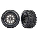 Traxxas 10770-GRAY Reifen auf Felgen grau Sledgehammer...