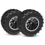 Traxxas 10771-STBLK Reifen auf Felgen schwarz...