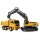 Amewi 22713 1:18 2-in-1 Set Kettenbagger & Muldenkipper RTR
