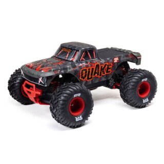 Arrma ARA3537T1 1:10 QUAKE 223S DSC 2WD RTR Brushless Monster Truck, Red