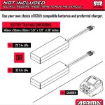 Arrma ARA3537T1 1:10 QUAKE 223S DSC 2WD RTR Brushless Monster Truck, Red