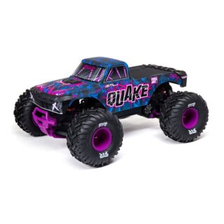 Arrma ARA3537T3 1:10 QUAKE 223S DSC 2WD RTR Brushless Monster Truck, Purple