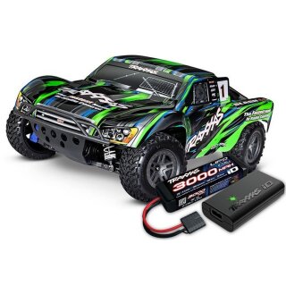 Traxxas 68154-4 Slash 4x4 BL-2S Brushless 1/10 4WD Clipless inkl. Akku/Lader Grün