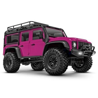 Traxxas 97054-1 TRX-4M Land Rover Defender 4x4 RTR inkl. Akku/Lader 1/18 4WD pink
