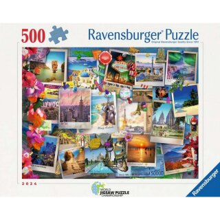 Ravensburger 01489 Puzzle: Weltreise - Pinnwand Teileanzahl: 500