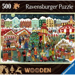 Ravensburger 01539 Puzzle: Weihnachtsmarkt Teileanzahl: 500