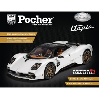 POCHER HK123 Pagani Utopia Coupé - Bianco Perla 1:8