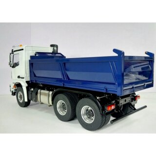 FM-Electrics Mercedes-Benz Arocs 6x6 Hydraulikkipper RTR 1:14 Eco-Line White-Blue