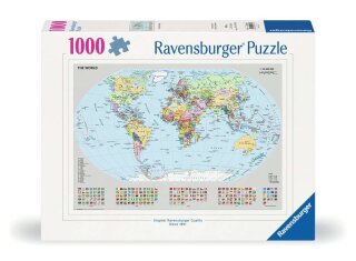 Ravensburger 00065 Politische Weltkarte Puzzle Teielanzahl 1000