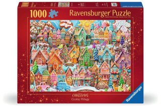Ravensburger 01267 Das Dorf der Weihnachtsplätzchen Puzzle Teielanzahl 1000