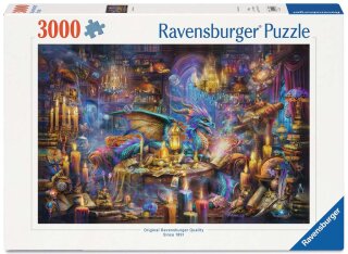 Ravensburger 01418 Drachenbibliothek Puzzle Teielanzahl 3000