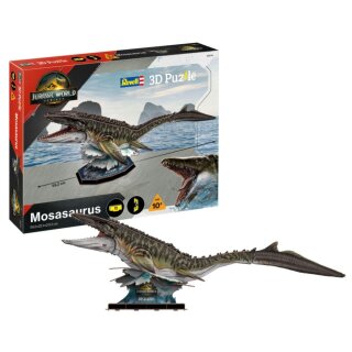 Revell 00244 3D Puzzle Jurassic World Rebirth-Mosasaurus