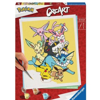 Ravensburger 25897 CreArt Malen nach Zahlen Eevee Evolutions