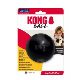 KONG Extreme Ball mit Loch Schwarz L