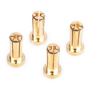 LRP 499305 WorksTeam - 5mm Gold Steckverbinder in 14mm Länge (4Stk)