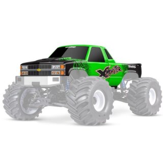 Traxxas 7697-GRN Karosserie X-Maxx-MT Chevy K1500 grün mit Aufkleber
