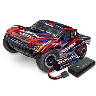 Traxxas 58334-4 1:10 Slash Brushless BL-2s 2WD HD clipless rot inkl. Akku/Lader