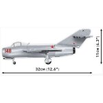 COBI 2416 MiG-15 Fagot - 1:32 Blockmodell - 504 Bausteine