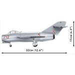 COBI 5822 Lim-1 Polish Air Force 1952 - 1:32 Blockmodell - 504 Bausteine