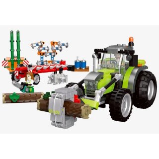 BlueBrixx 108125 Großer Traktor mit Werkzeugen Teileanzahl: 692