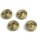 HPI H161235 7mm Hex Hub Weight Set +4mm (Brass/4pcs)