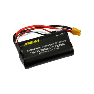 Amewi 28411 Li-Ion Akku 2S 7,4V 3000mAh XT30