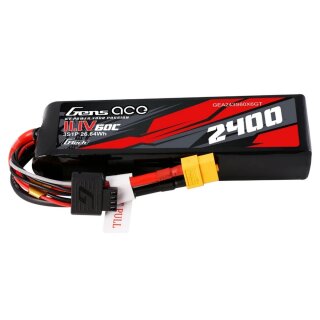 Gens ace GEA243S60X6GT G-Tech 2400mAh 3S 11.1V 60C Lipo Akku XT60 GEA243S60X6GT