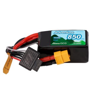 Gens Ace GEA8504S60X6GT G-Tech 850mAh 4S1P 14.8V 60C LiPo Akku XT 60