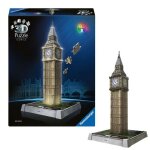 Ravensburger 08025 3D Puzzle Iconics: Big Ben - mit Licht