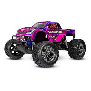 Traxxas 36254-8 Stampede 1:10 2WD Monster-Truck RTR Clipless inkl. Akku+Lader - pink