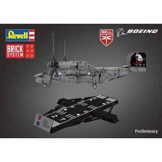Revell 00961 Brick System Bell Boeing V-22 Osprey 1:25 Klemmbaustein Set