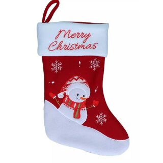 Weihnachtssocken Christmas Stocking Snowman