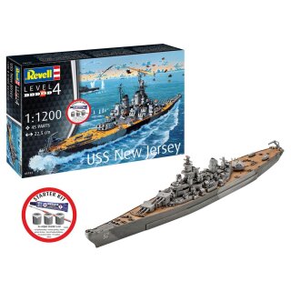 Revell 75183 1:1200 Battleship USS New Jersey mit Basiszubehör