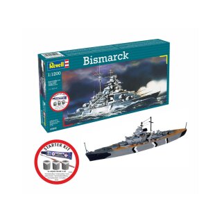 Revell 75802 1:1200 Bismarck mit Basiszubehör