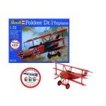 Revell 74116 1:72 Fokker DR.1 Triplane mit Basiszubehör